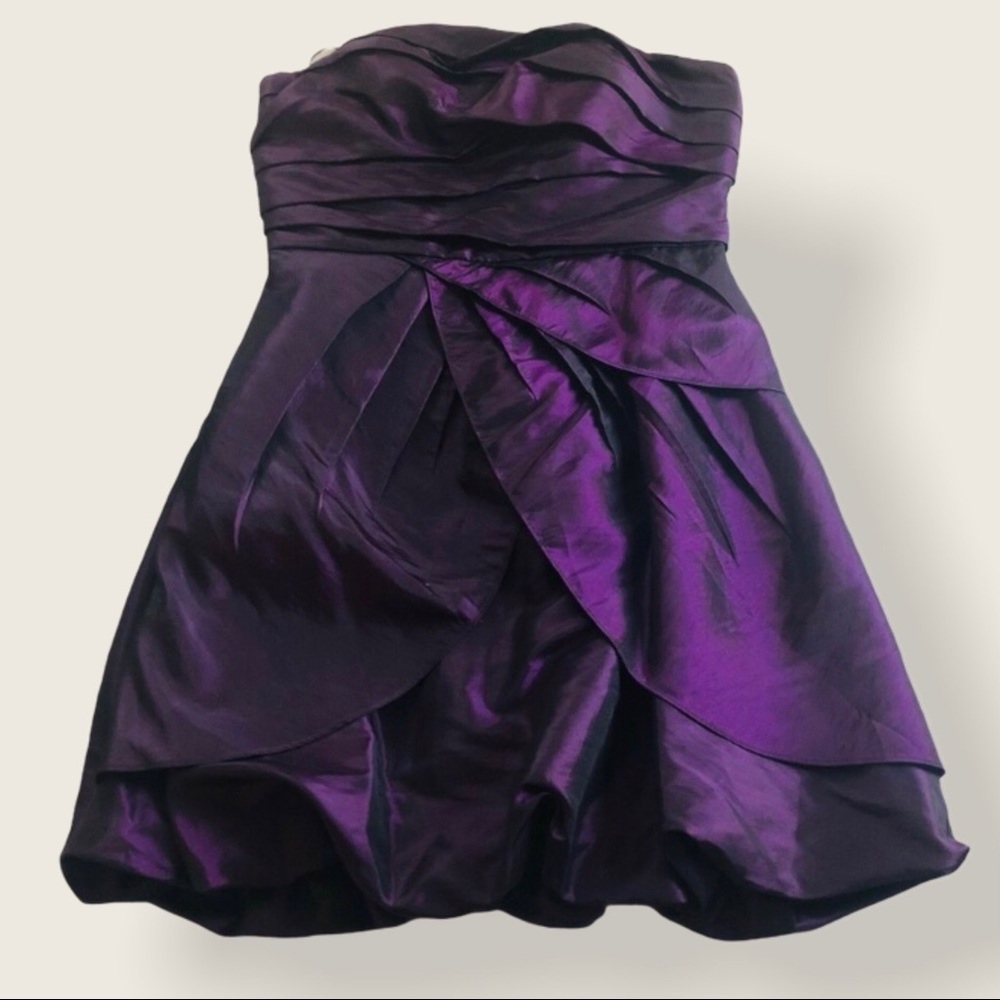 Jessica Simpson Dress Purple Strapless Mini